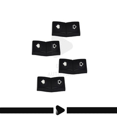 BMW 5 Serisi E39 için Cam Düğmesi Tamir Kapağı- 4'lü Set