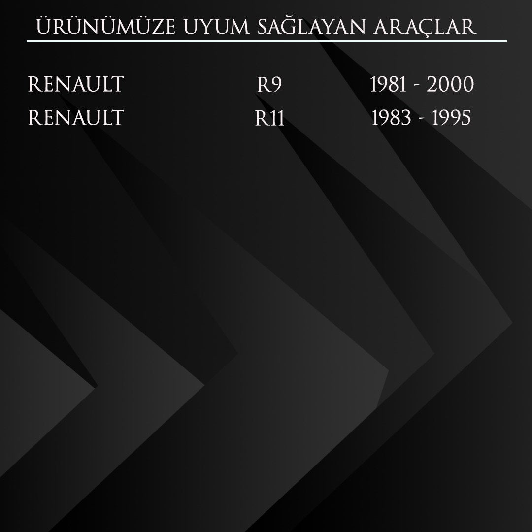 Renault, R9-R11  için Flaşör Anahtar Düğmesi - Siyah