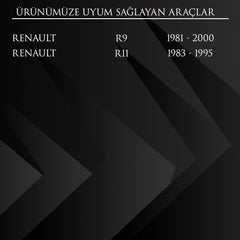 Renault, R9-R11  için Flaşör Anahtar Düğmesi - Siyah