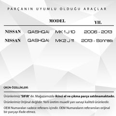 Nissan Qashqai için Kapı Kilit Tamir Dişlisi