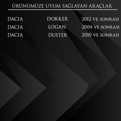 Dacia Dokker, Logan, Duster için Airbag Zembereği