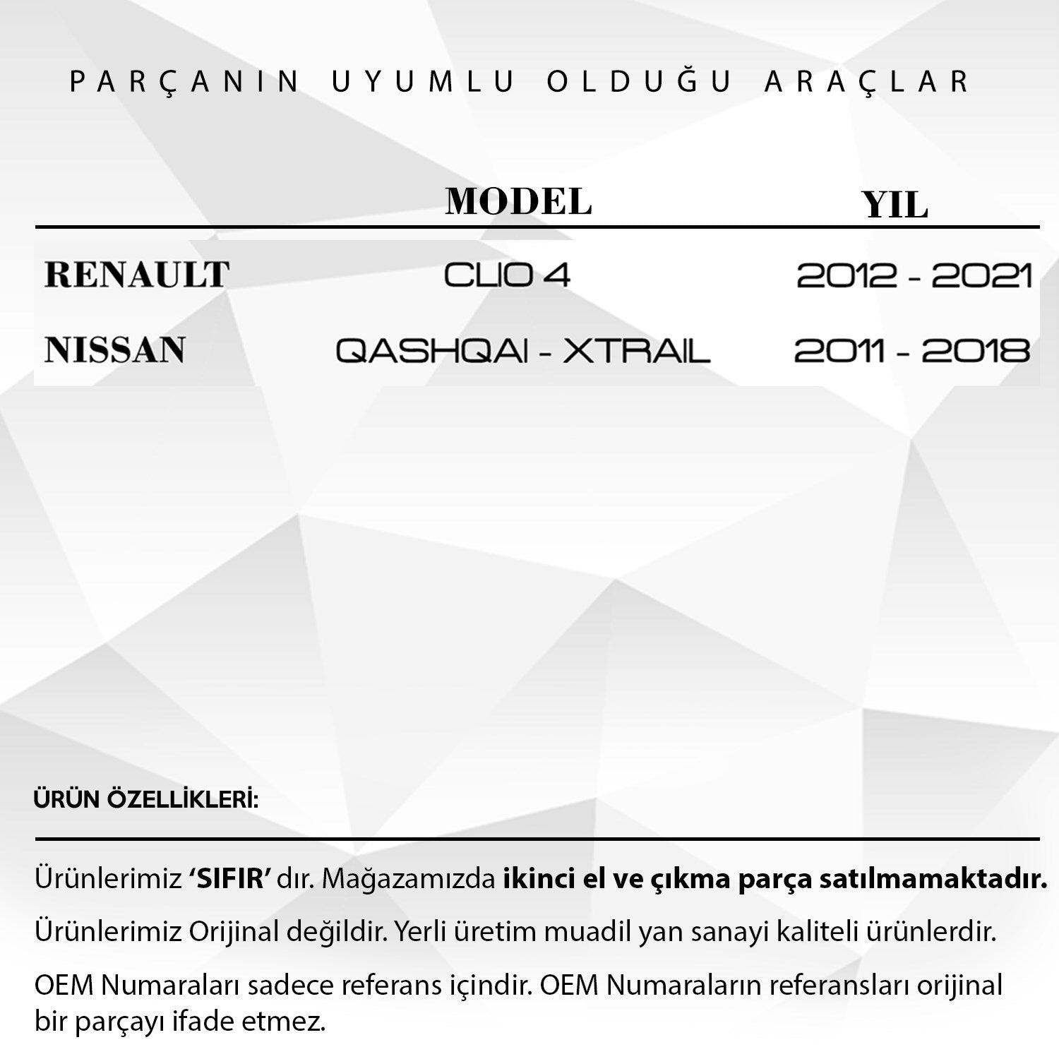 Renault IV için Airbag Zemberek / Sargısı - 25567-4CL0A