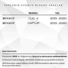 Renault Clio 4, Captur için Cam Açma Düğme Kapağı