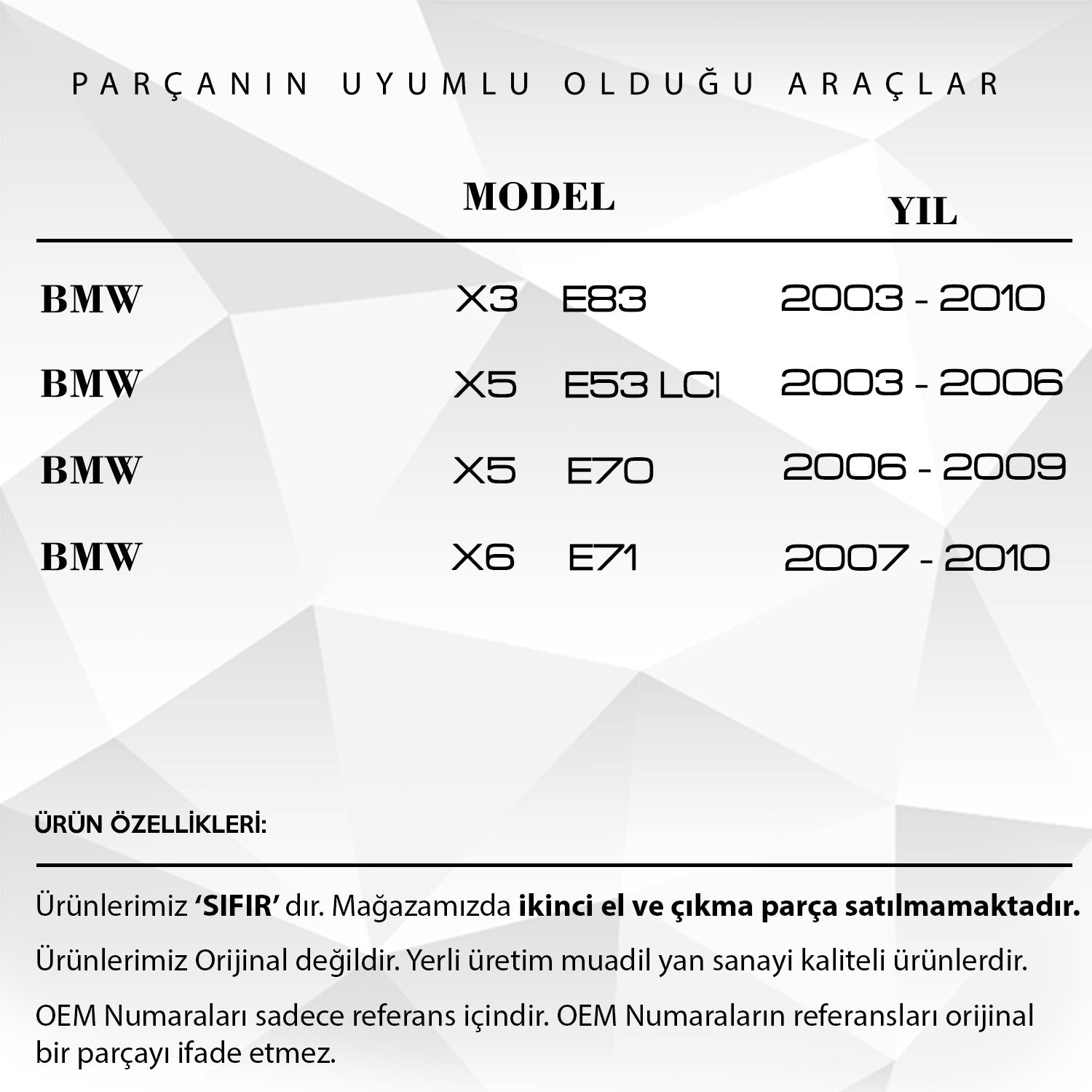 BMW X3,X5,X6 - Mercedes - Land Rover için Servo Motor Dişlisi