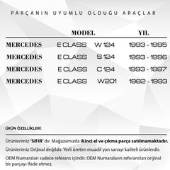 Mercedes W124, S124, C124, W201 için Sunroof Ayak Tamir Seti