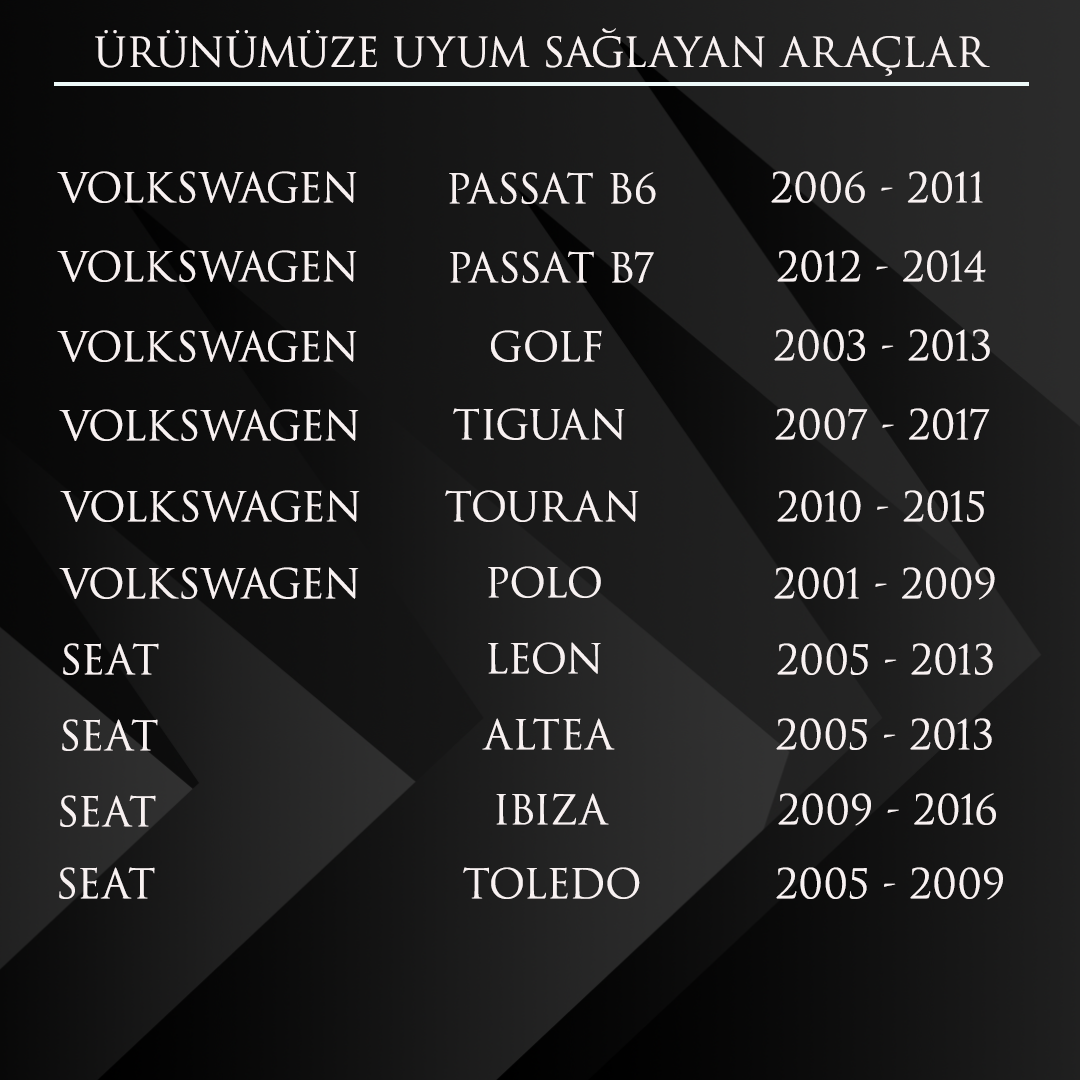 Volkswagen Passat B6, B, Golf, Seat için Bagaj Kapağı Kilidi