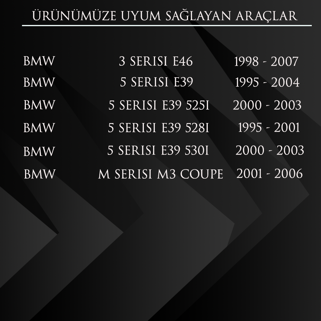 BMW E46,E39,M3 Coupe için Sunroof Perde Tutma Kolu-Siyah