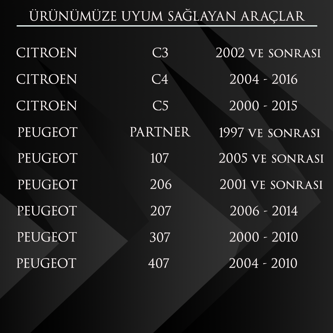 Citroen C3,C4,C5,Peugeot 107,206,207 için Radyatör Ek Depo Kapağı