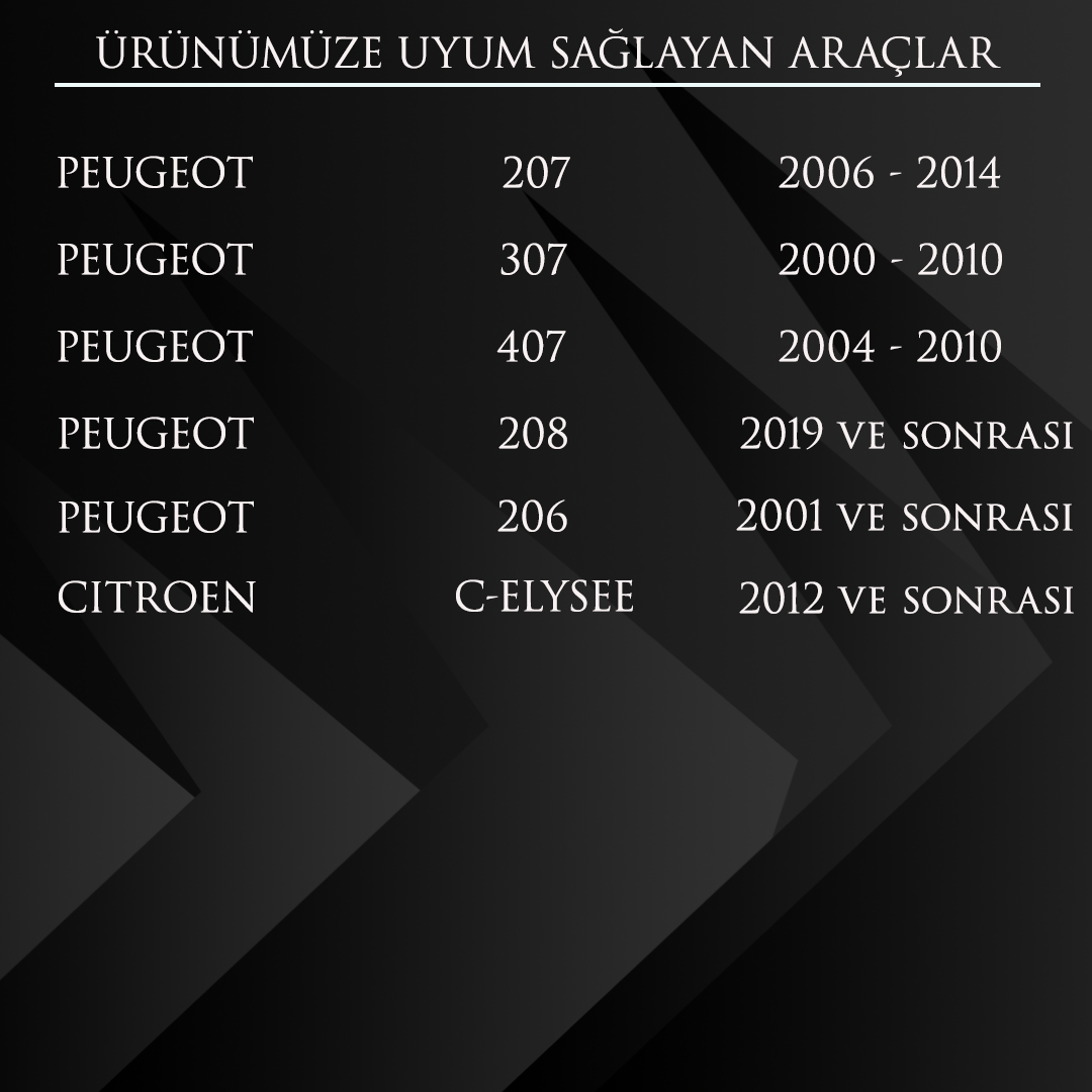 Peugeot 207,307,407,208,206 ve Citroen C-Elysee için Vites Topuzu