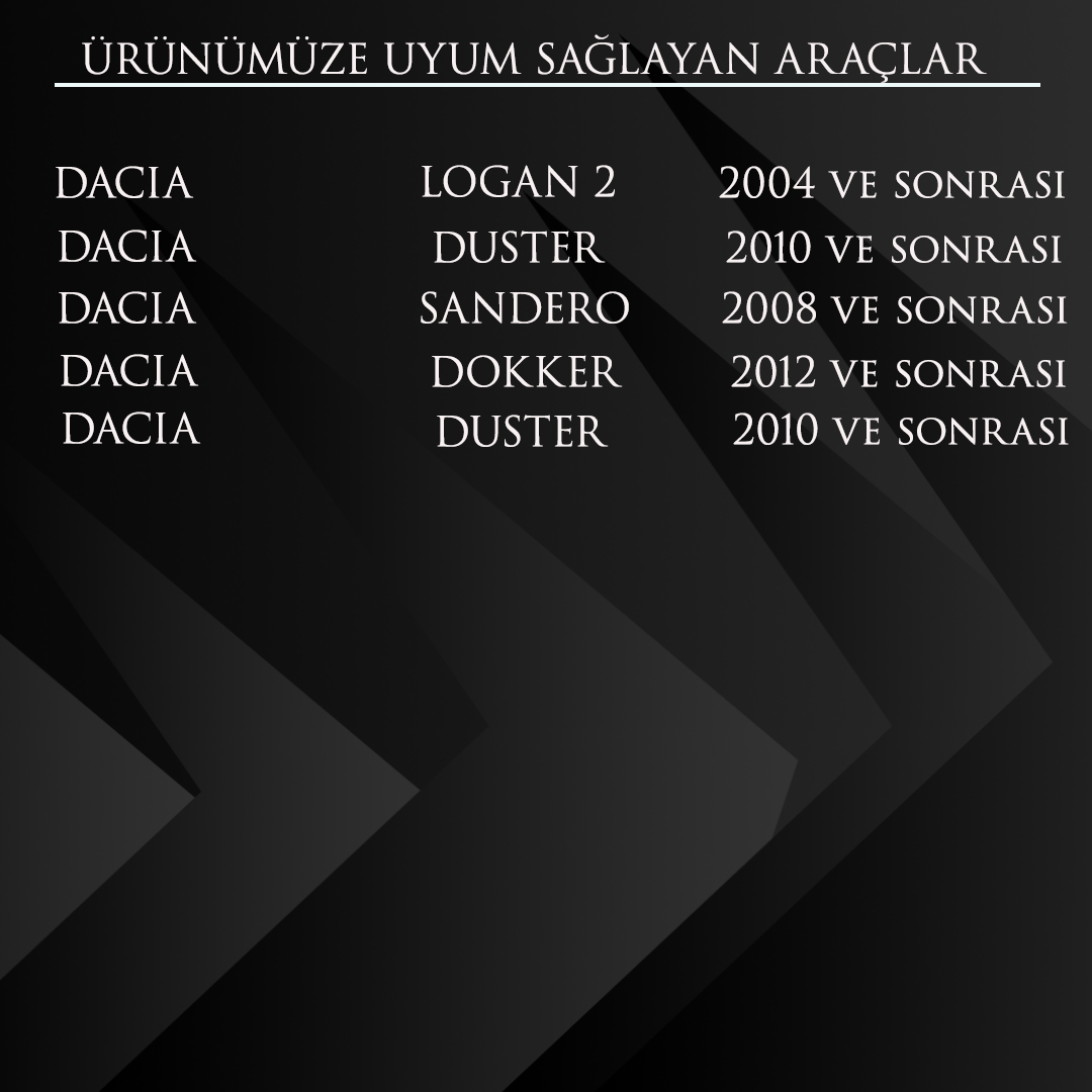 Dacia Logan, Duster, Sandero, Dokker, Duster, Kangoo için Airbag Zembereği