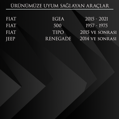 Fiat Egea, 500, Tipo, Renegade için Airbag Zembereği