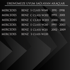 Mercedes W140 W202 W203 W210 W211 W220 için Sunroof Perde Izgarası