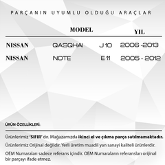 Nissan Qashqai - Note için Bagaj Açma Düğmesi