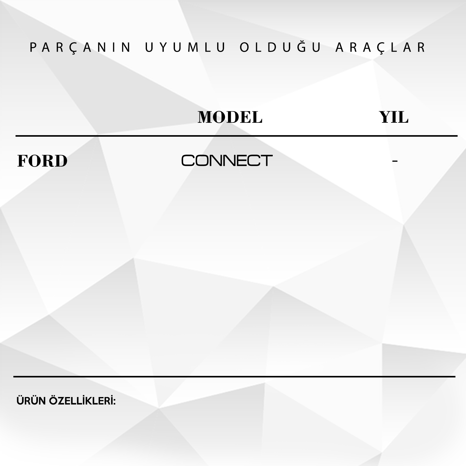 Ford Connect için Mikro Switch (Su Geçirmez) - SAĞ