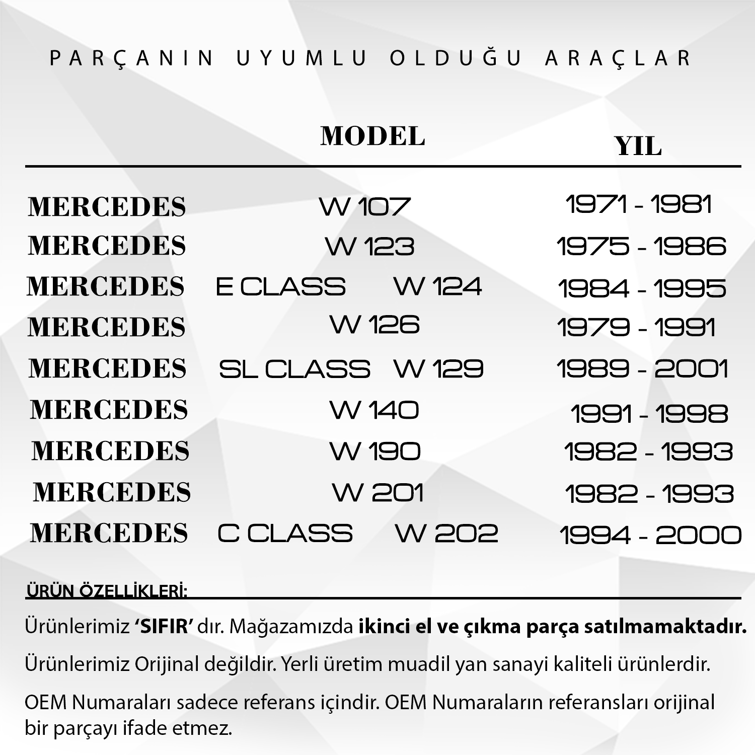 Mercedes Sprınter, Crafter Için Ön Fıskiye Çek Valf Subabı