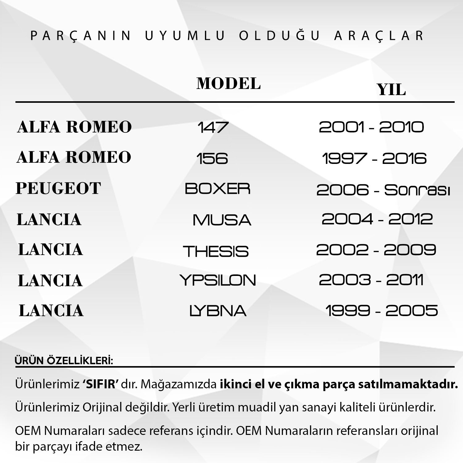 FIAT 500,Doblo,Ducato için Yakıt Pompası Halkası ve Contası