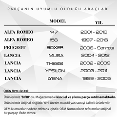 FIAT 500,Doblo,Ducato için Yakıt Pompası Halkası ve Contası