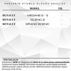 Renault Megane 3 için Sunroof Bademi Tıkırtı Giderme 6 lı set