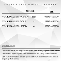 VW Passat,Golf,Jetta için Sol Ön Cam Açma Düğme Çerçevesi -SİYAH