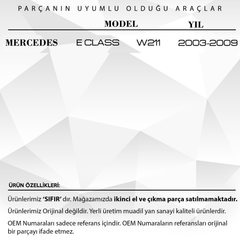 Mercedes E Class W211 2003-2009 için Sunroof Güneşlik Perde Tamir