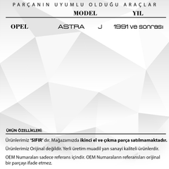 Opel Astra J için Vites Körüğü