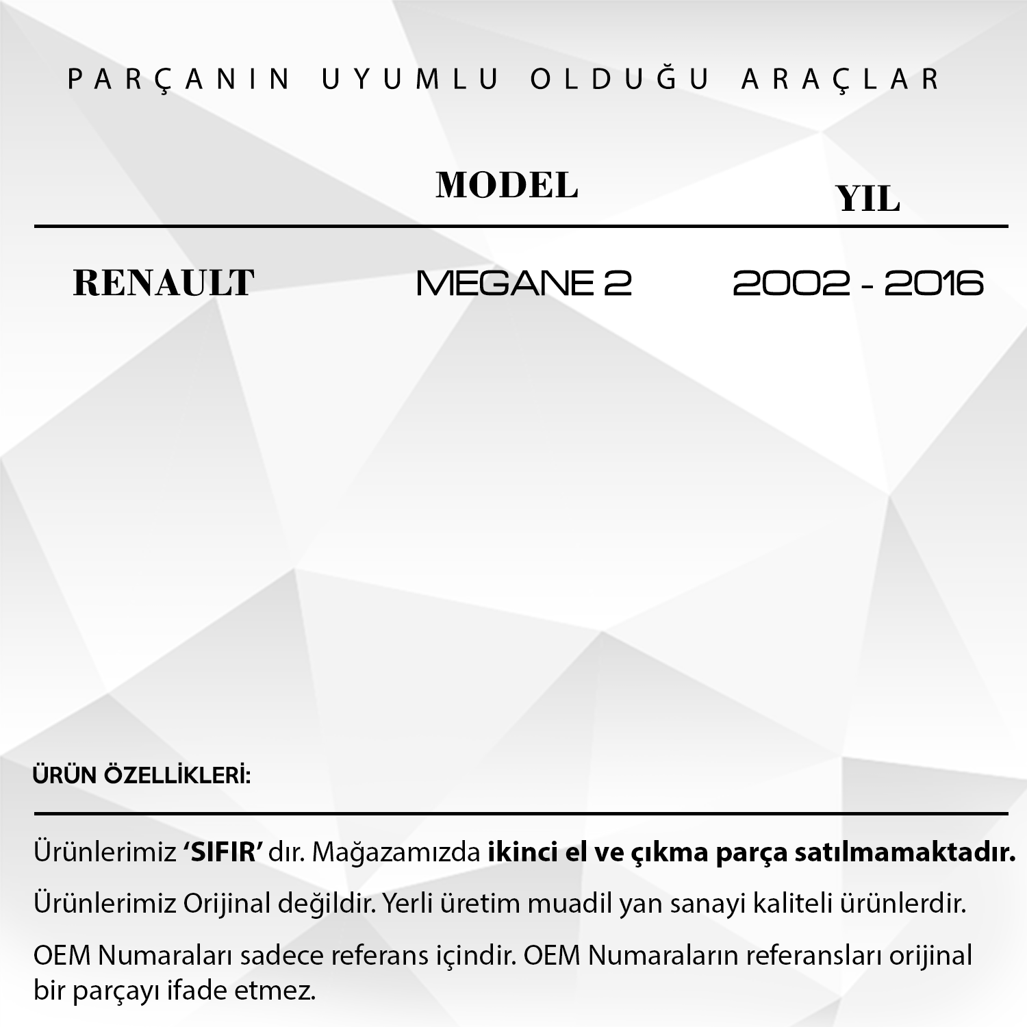 Renault Megane 2 için Airbag Zemberek (Hız sabitleme vardır) - 8200216462