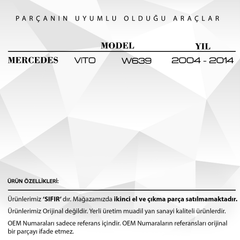 Mercedes Vıto W639 için Vites Körüğü (Siyah)