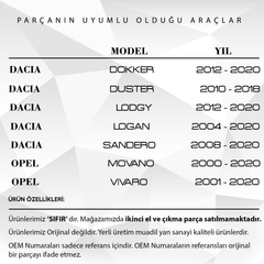 Dacia Duster, Dokker, Opel Movano, Vivaro için Motor Yağ Kapağı