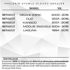 Renault Megane,Scenic,Clio,Kangoo,Modus,Laguna için Motor Yağ Çubuğu