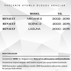 Renault Megane 2, Scenic 2, Laguna için Sunroof Kumanda Çerçevesi