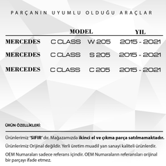 Mercedes C Class W205,C205,S205 için Port Bagaj Çıta Kapağı