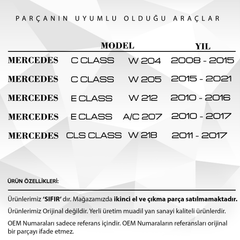 Mercedes C Class W204,W205,W212,W218 için Sunroof Düğmesi (GRİ)