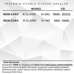 Mercedes E Class W210,S Class W140 için Yan Ayna Ayar Düğmesi