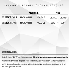 Mercedes E Class W212, W213 için Port Bagaj Çıta Kapağı