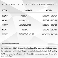 Volkswagen Touran, Passat, Polo, Golf, Tiguan - Seat - Skoda için Bagaj Kilit Yayı