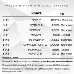 FIAT 500,Doblo,Ducato için Yakıt Pompası Halkası ve Contası