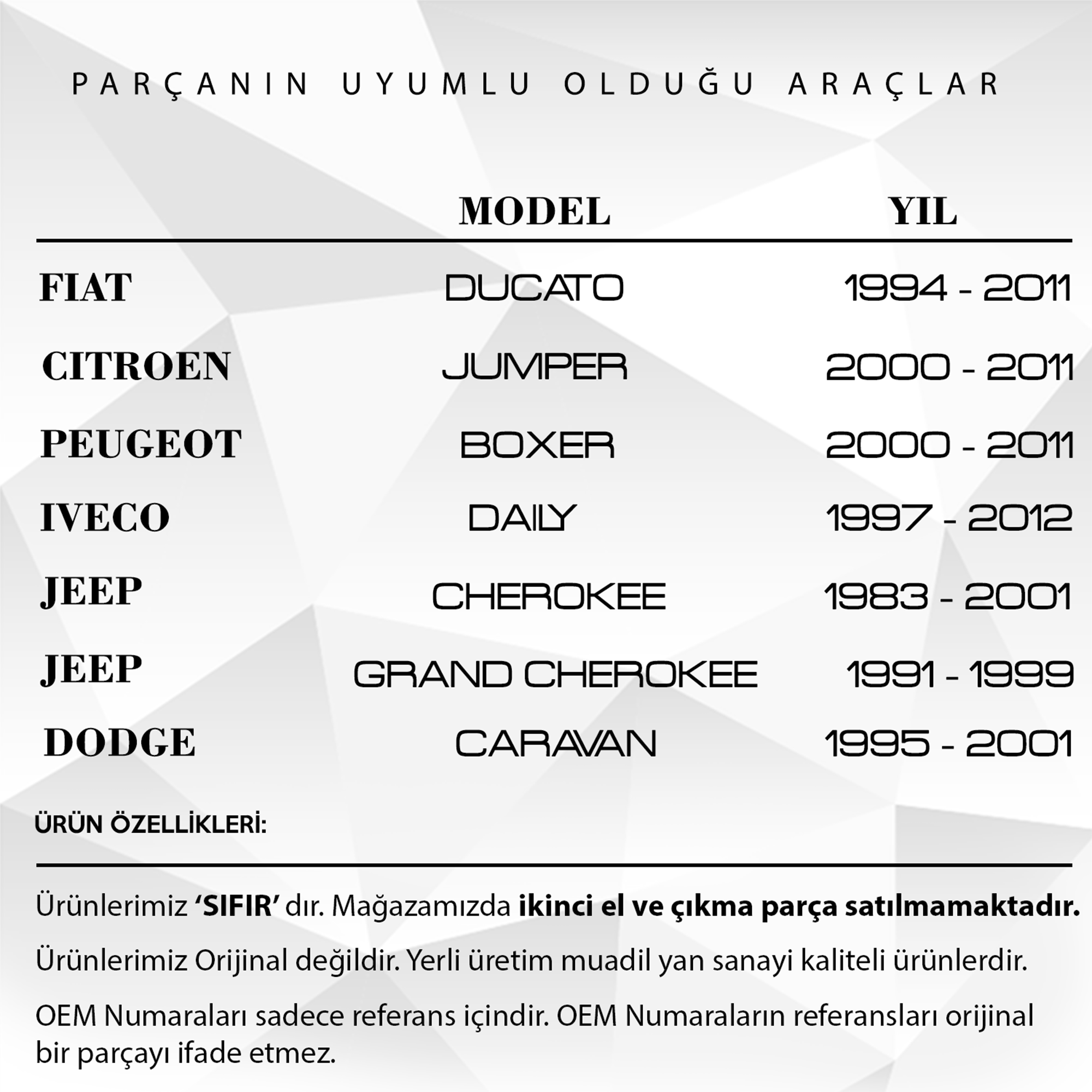 Fiat, Citroen, Peugeot, Iveco, Dodge, Jeep İçin Karter Tapası Pullu