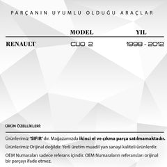 Renault Clio 2 için Su Fıskiye Memesi 2'li