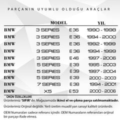 BMW E36,E46,E39,E38,E53 için Sunroof Sürgü Ray Tamir Klipsi(2Adet)