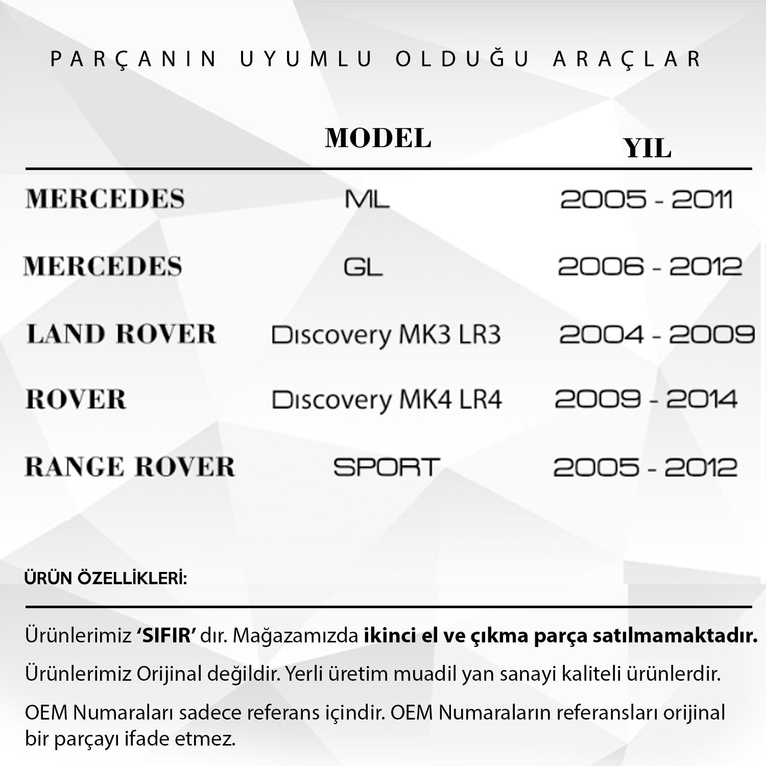 BMW X3,X5,X6 - Mercedes - Land Rover için Servo Motor Dişlisi