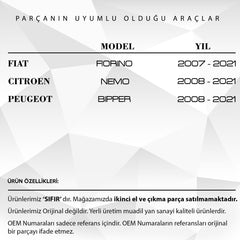 Fiat Fiorino, Citroen Nemo, Peugeot İçin Bagaj Kilit Karşılığı