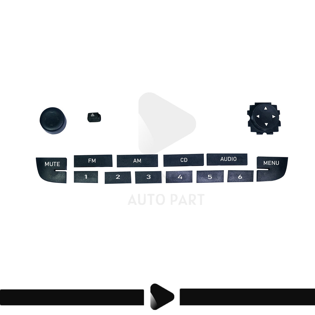 Fiat Linea için Radyo CD Teyp Düğme Takım Seti (Tuş Şeklindedir)
